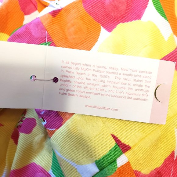 Lilly Pulitzer Strapless Floral Dress - Vibrant Pink, Orange, Yellow - Picture 12 of 14